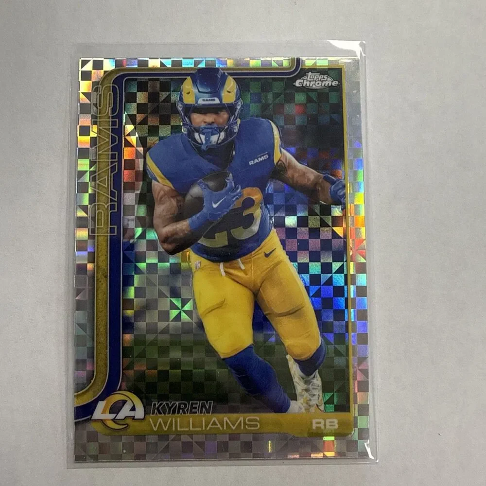 Topps Chrome 2025 Kyren Williams Checkerboard #168 Los Angeles Rams